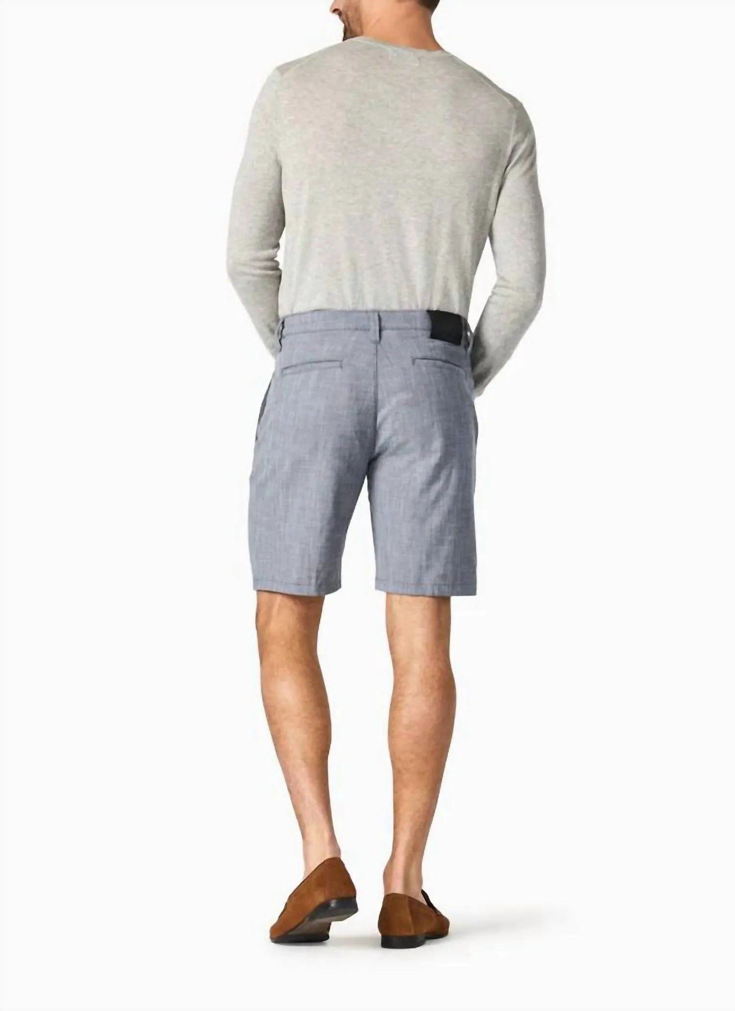 Nevada Shorts In Grey Cross Twill