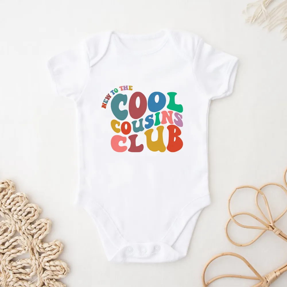 New To The Cool Cousins Club Baby Vest cheap baby clothes online