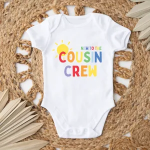 New To The Cousin Crew Summer Baby Vest cheap baby clothes online