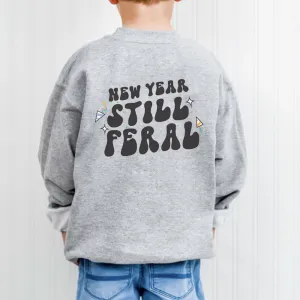 New Year Still Feral Back Logo Kids Sweatshirt boys fashion clearance