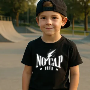No Cap Bruh Lightning T-Shirt boys apparel promo code