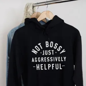 Not Bossy But Helpful Women's Hoodie postpartum clothes sale