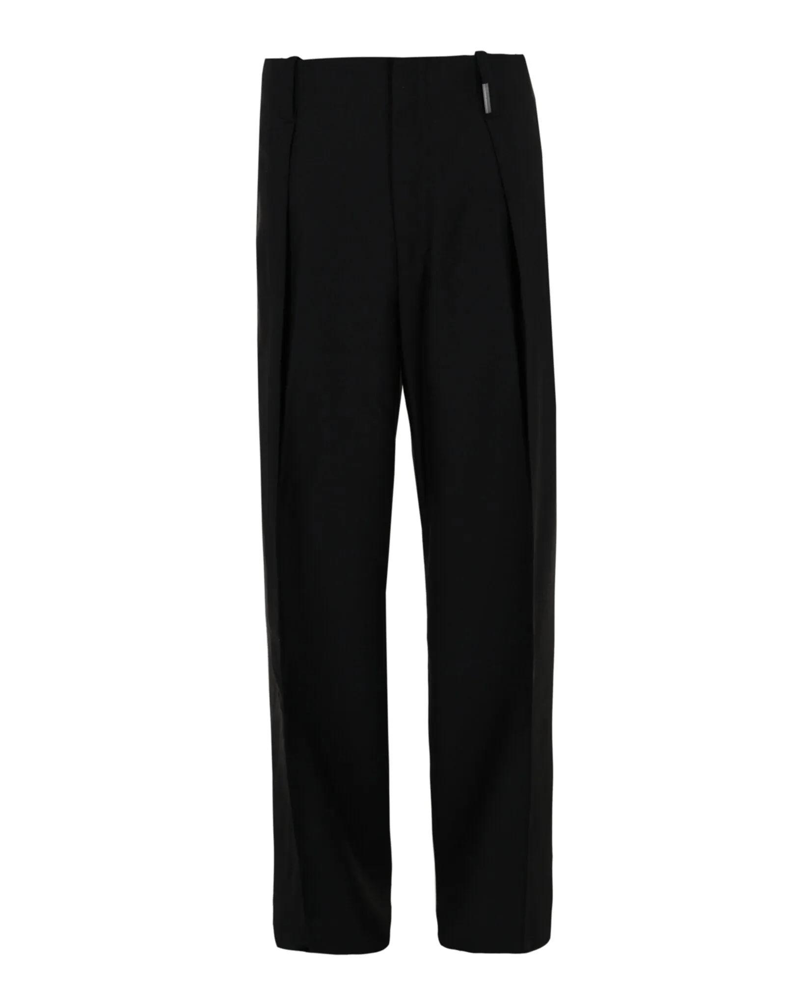 Notched Mid-Rise Pants