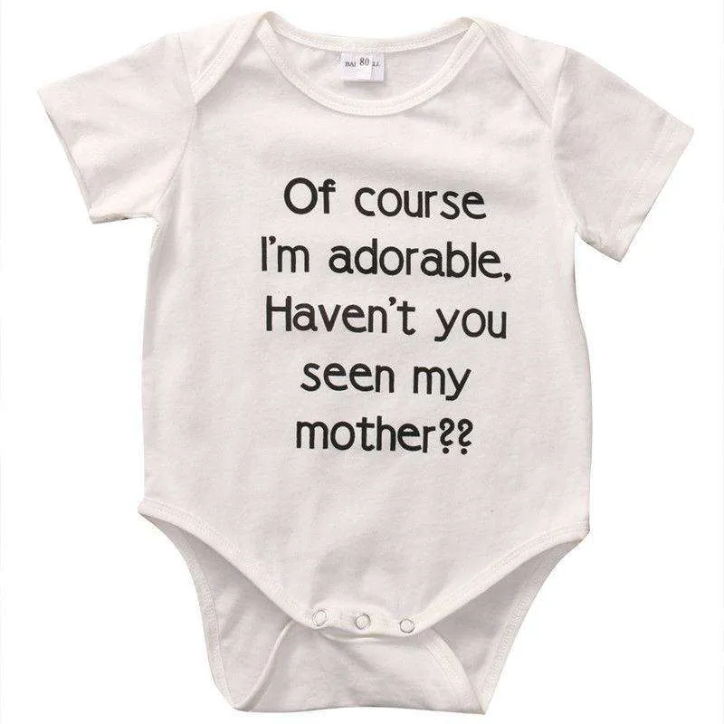 Of Course I'm Adorable Bodysuit (MRK X) cheap baby clothes online