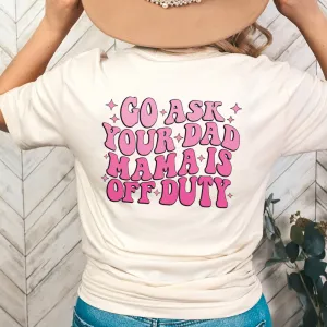 Off Duty Mama T-Shirt pregnancy jeans best price