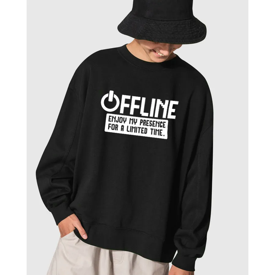 Offline- Enjoy My Presence Sweatshirt boys fashion clearance