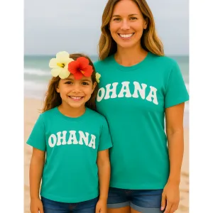 Ohana Matching T-Shirts Pool Blue discount mum dresses