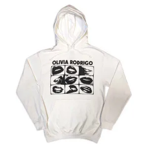 Olivia Rodrigo Threshold Lips Grid Hoodie discount girls tops
