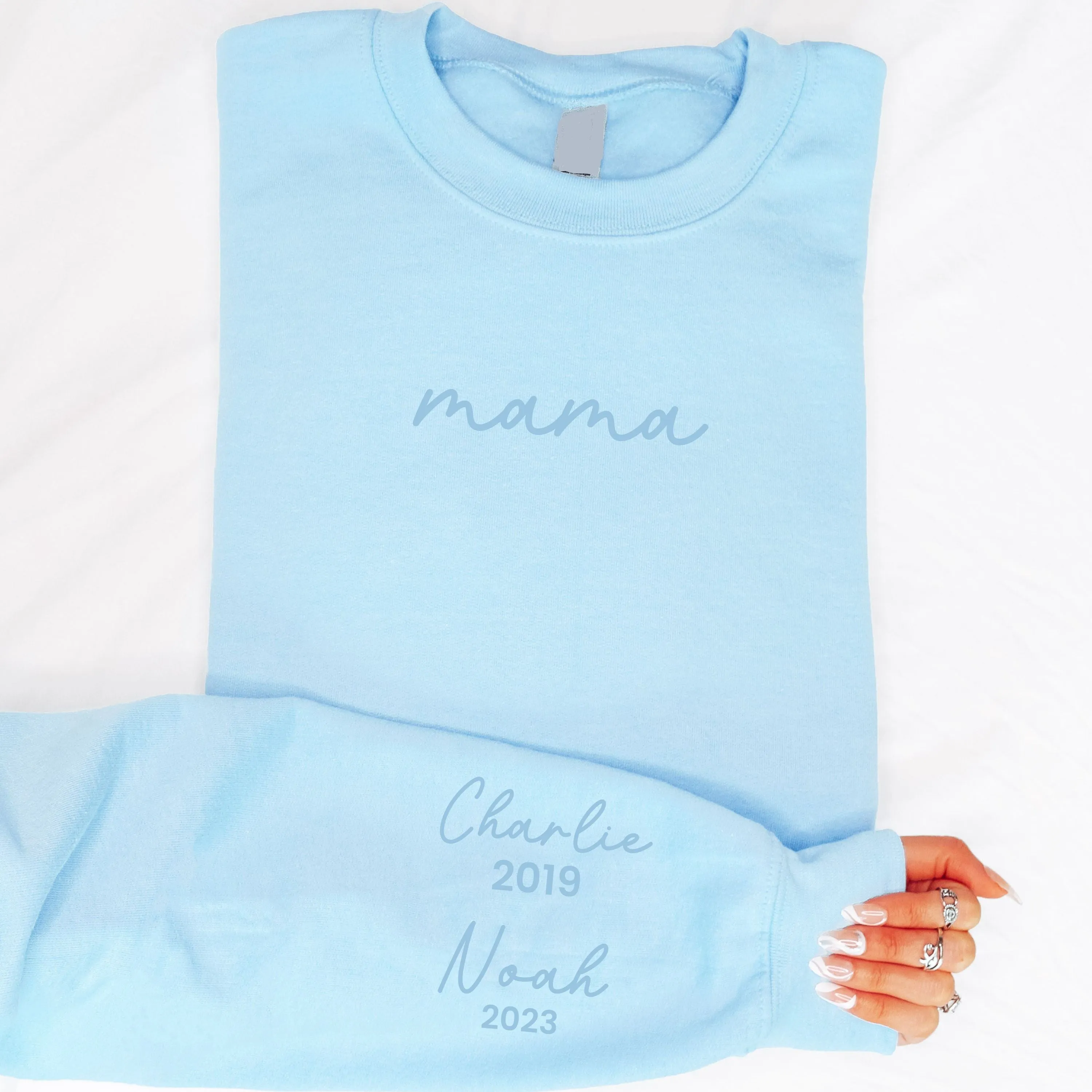 On My Sleeve Personalised Tonal Mama Sweatshirt postpartum clothes sale
