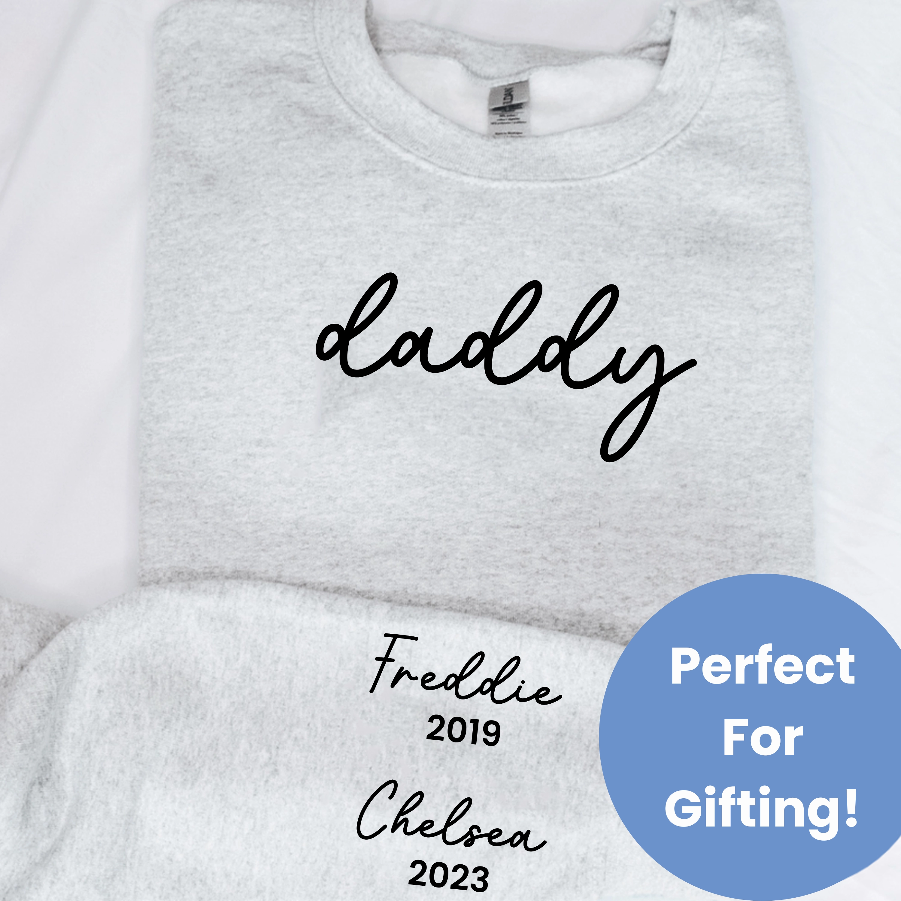 On My Sleeve Personalised Daddy Sweatshirt dad jeans best price