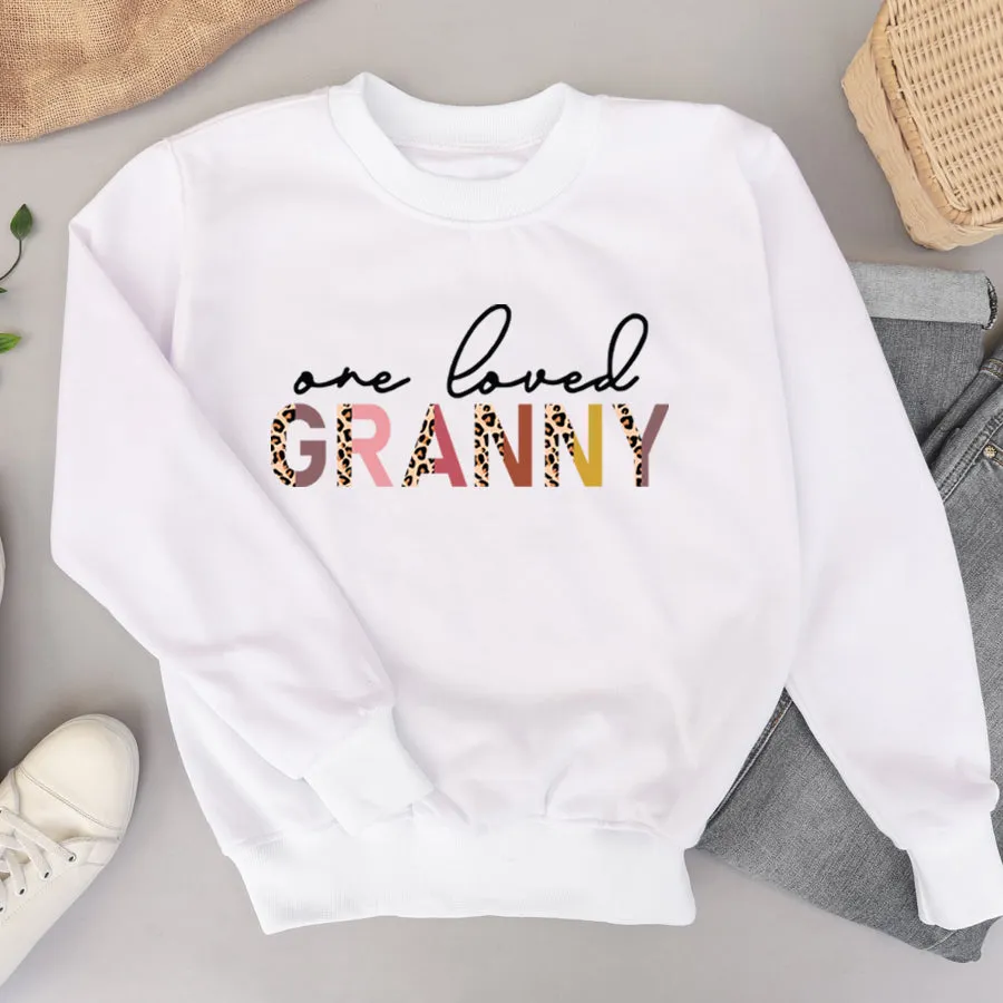 One Loved Granny Sweatshirt grandma outfits sale