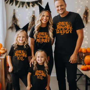 One Spooky Family Matching Black T-Shirts maternity wear outlet