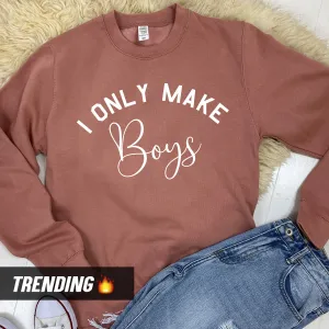 Only Make Boys Sweatshirt (MRK X) postpartum clothes sale