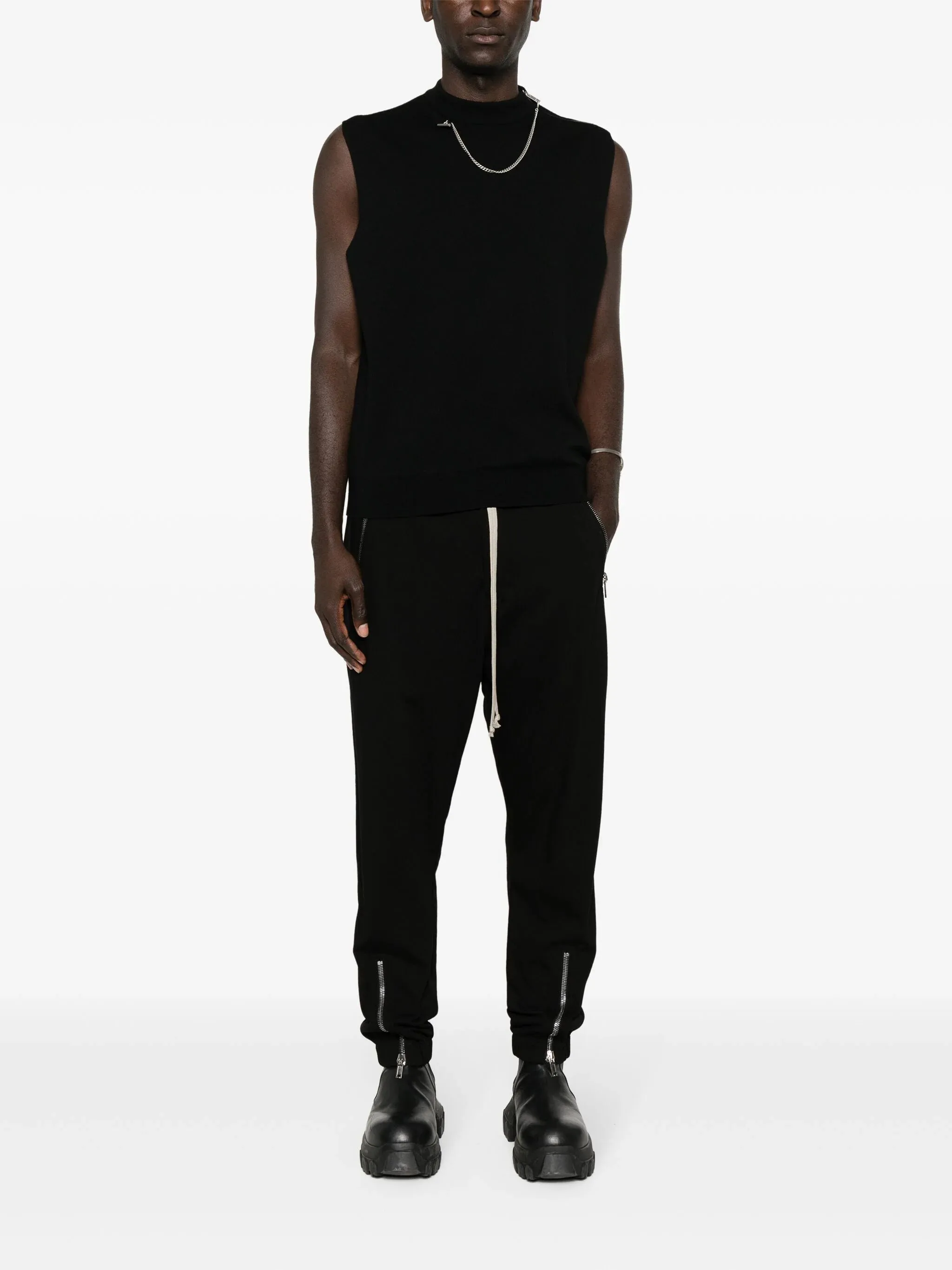 Organic-Cotton Tapered Trousers