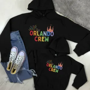Orlando Crew Family Matching Black Hoodies maternity wear outlet