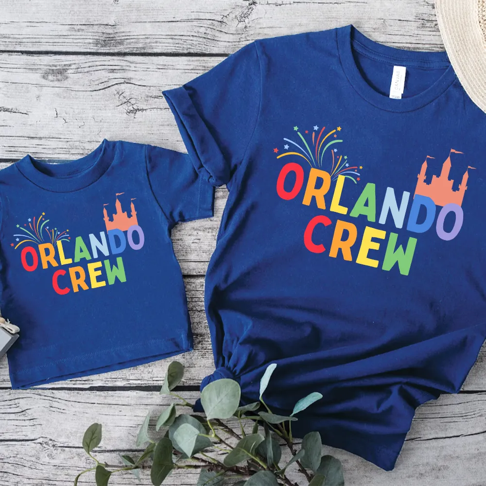 Orlando Crew Family Matching Royal Blue T-Shirts maternity wear outlet