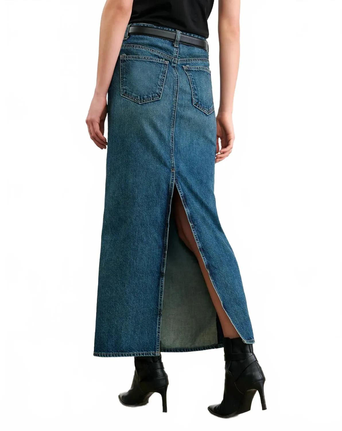 Ozzy Denim Skirt In Simon Wash