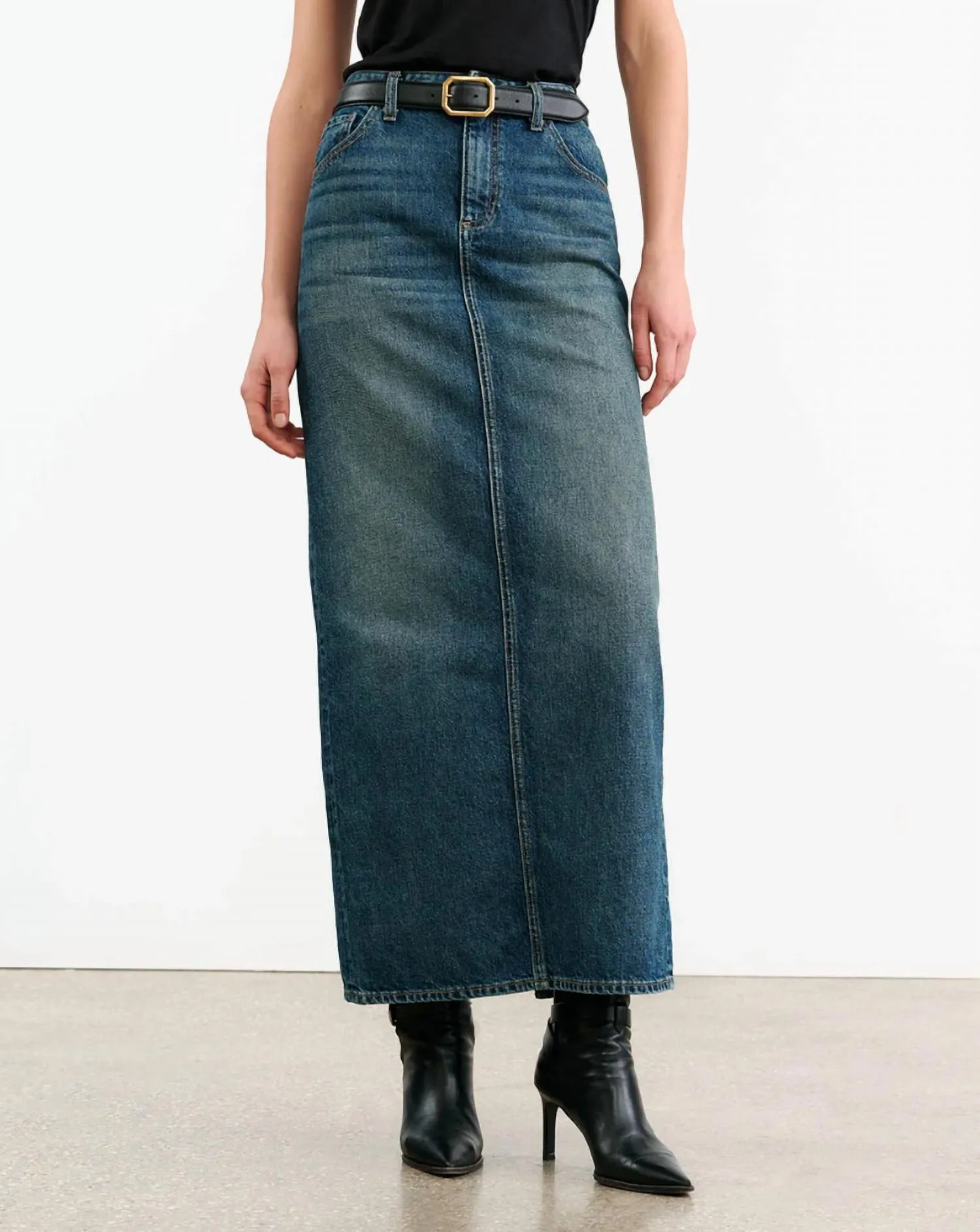 Ozzy Denim Skirt In Simon Wash