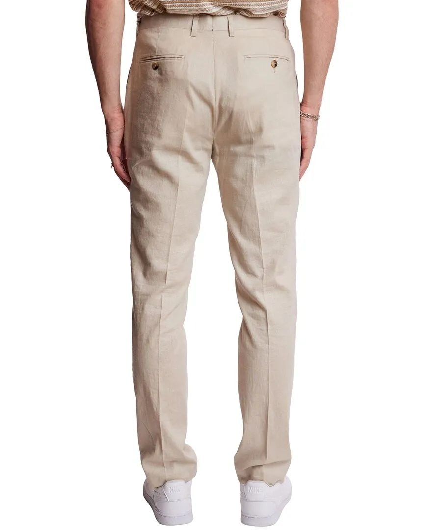Paisley & Gray Downing Slim Fit Linen-Blend Pant