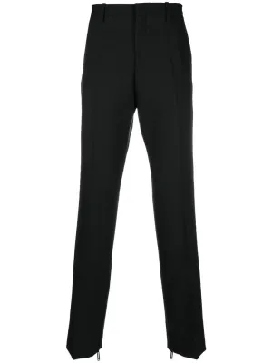 Paperclip-Detail Straight-Leg Trousers cheap bottoms online shop
