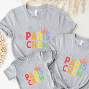 Paris Crew Family Matching T-Shirts baby bump outfits discount