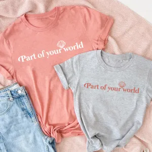 Part Of Your World Matching Summer T-Shirts pregnancy clothes clearance
