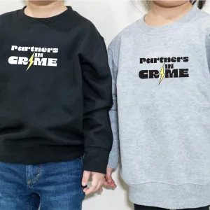 Partners In Crime Matching Kids Sweatshirts girls dresses outlet