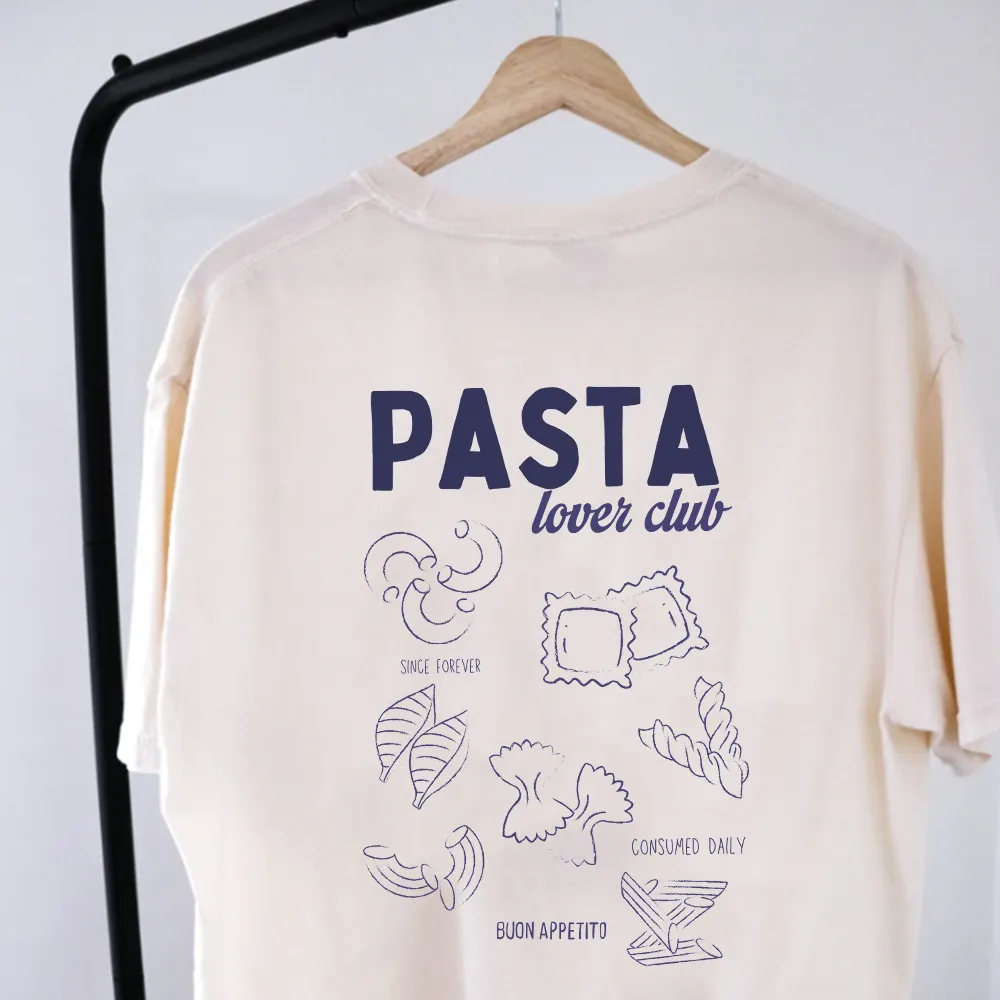 Pasta Lover Club Graphic Front & Back T-Shirt pregnancy jeans best price