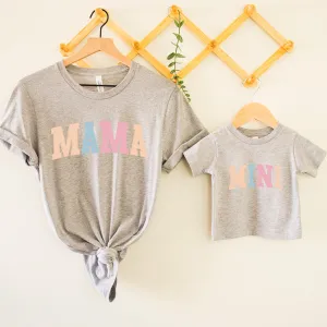 Pastel Mama & Mini College Matching Grey T-Shirts maternity leggings online