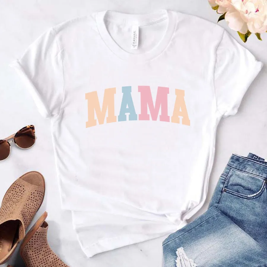 Pastel Mama College T-Shirt maternity dresses promo