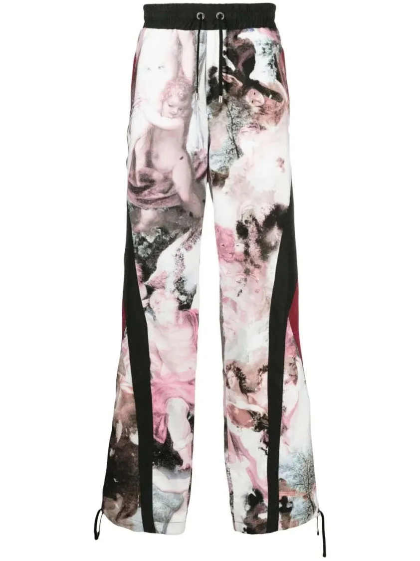 Pastel-Print Track Pants
