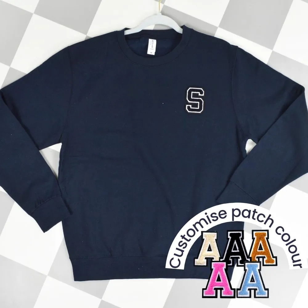 Patch 22 Adults Navy Initial Sweatshirt