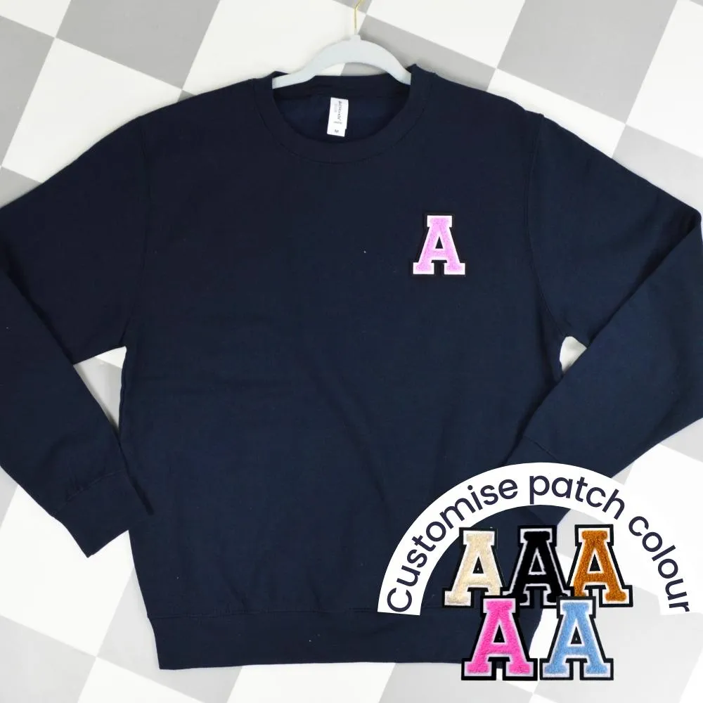 Patch 22 Adults Navy Initial Sweatshirt