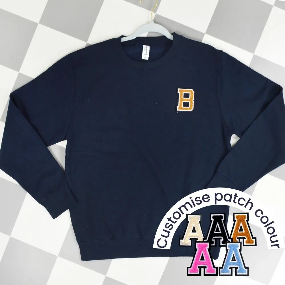 Patch 22 Adults Navy Initial Sweatshirt