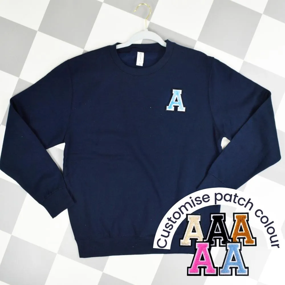 Patch 22 Adults Navy Initial Sweatshirt