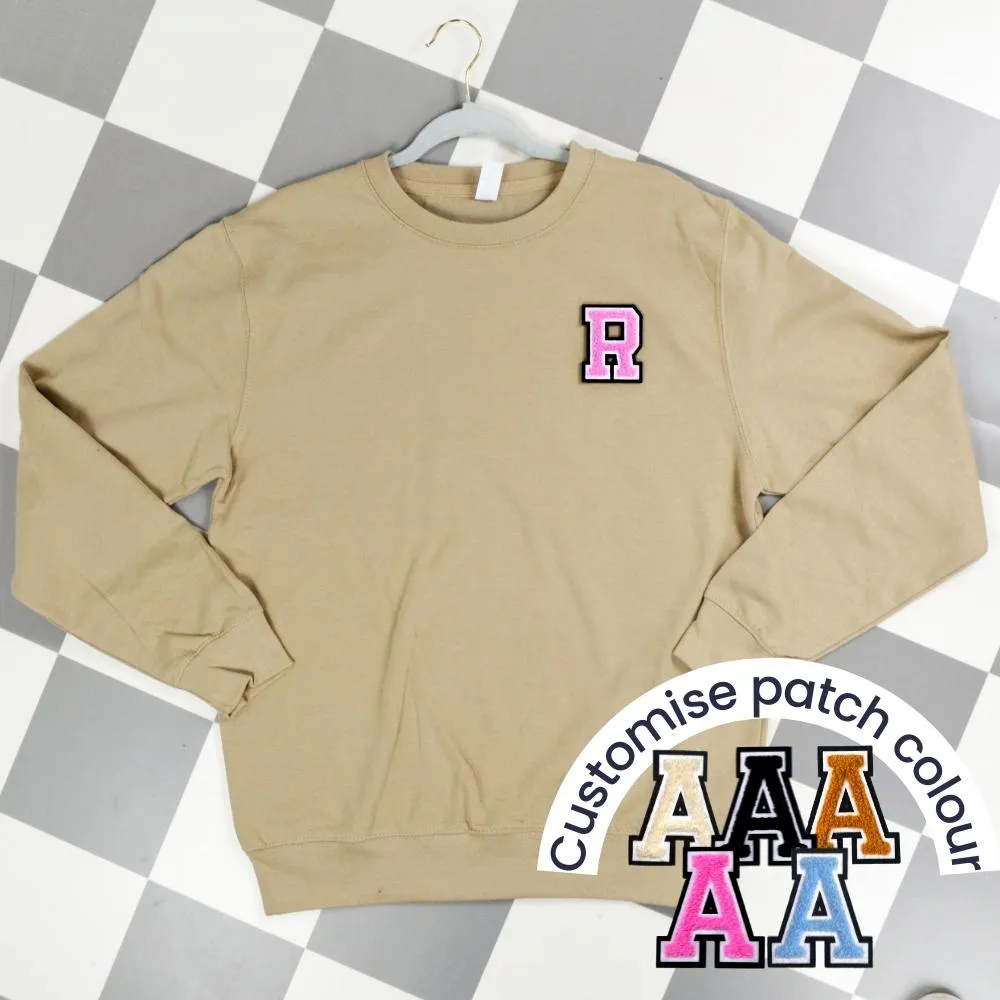 Patch 22 Adults Sand Initial Sweatshirt