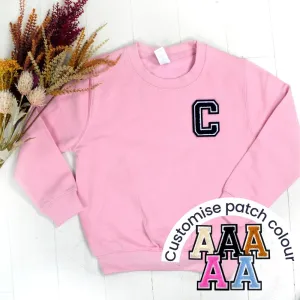 Patch 22 Kids Baby Pink Initial Sweatshirt boys fashion clearance