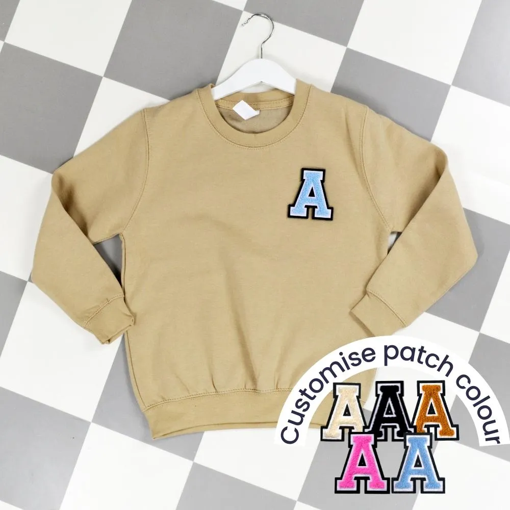 Patch 22 Kids Sand Initial Sweatshirt