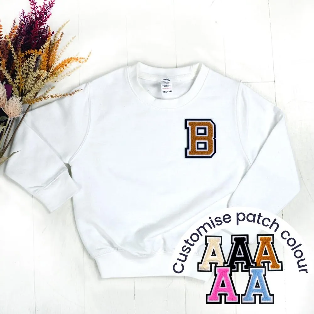 Patch 22 Kids White Initial Sweatshirt girls skirts clearance