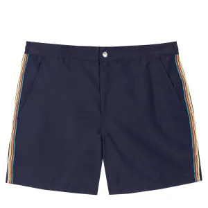 Paul Smith Signature Stripe Swim Shorts Navy mens shorts outlet store