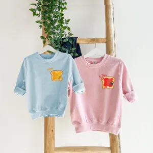 Peanut Butter & Jam Matching Kids Sweatshirts girls dresses outlet