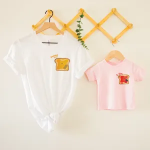 Peanut Butter & Jam Matching Mum & Kid T-shirts girls dresses outlet