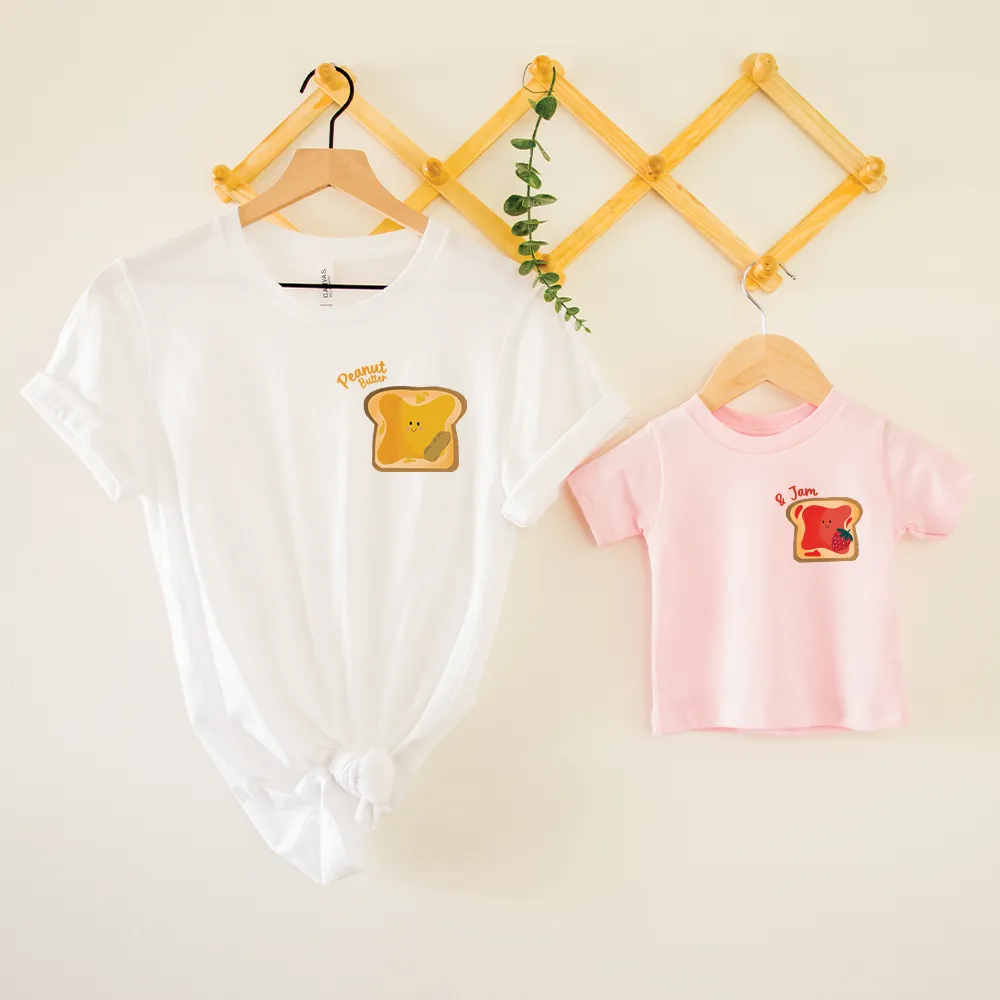 Peanut Butter & Jam Matching Mum & Kid T-shirts girls dresses outlet