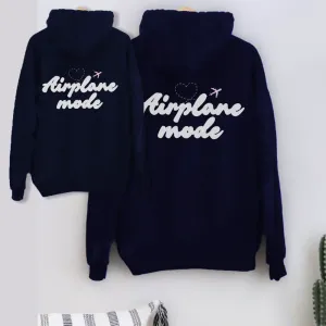 Personalised Airplane Mode Matching Front & Back Logo Hoodies nursing tops best deals