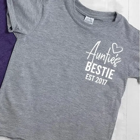 Personalised Auntie and Auntie's Bestie T-Shirts (MRK X)