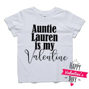 Personalised Auntie is Valentine White Tee (MRK X) Auntie Clothing - auntie fashion outlet