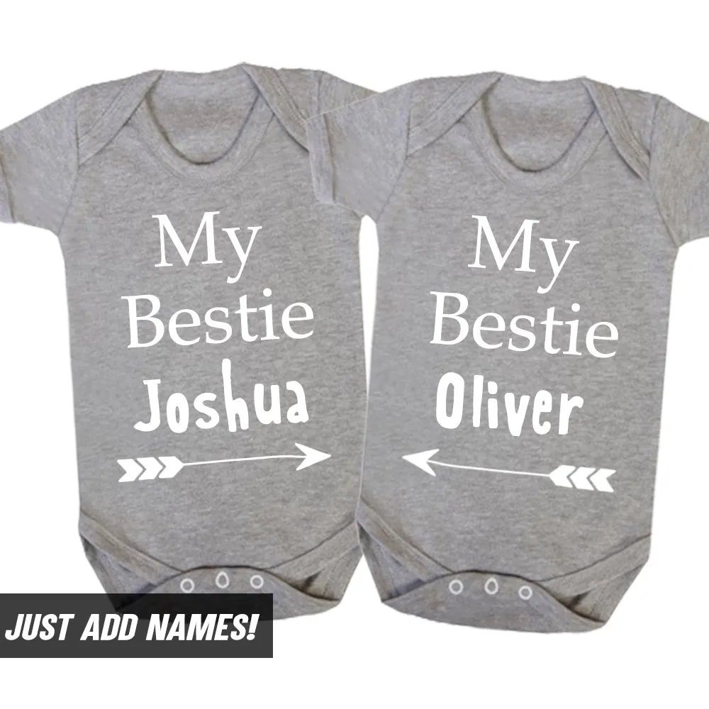 Personalised Baby Bestie Bodysuit (MRK X) cheap baby clothes online