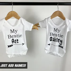 Personalised Baby Bestie Bodysuit (MRK X) cheap baby clothes online