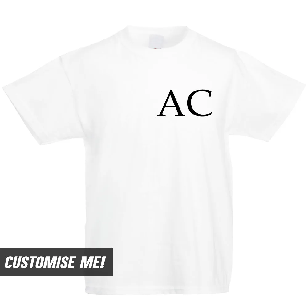 Personalised Basics Initial T-Shirt (MRK X) girls pajamas promo