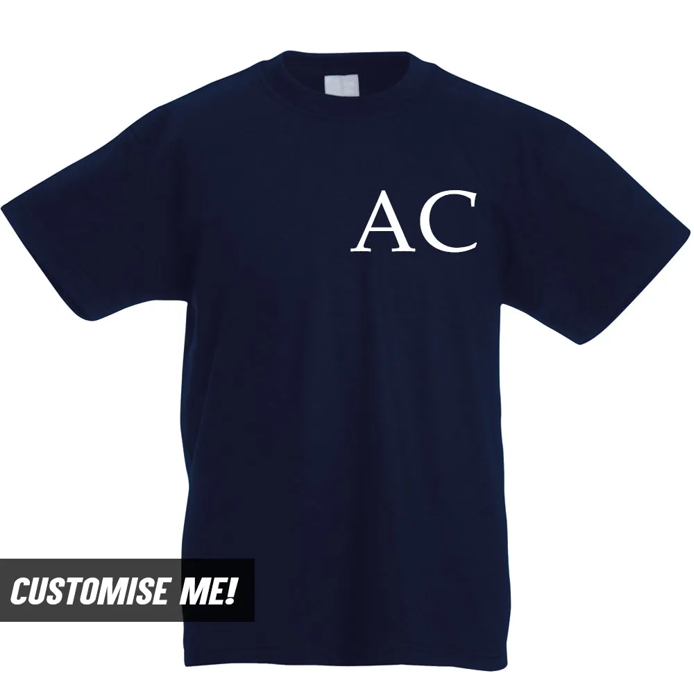 Personalised Basics Initial T-Shirt (MRK X) girls pajamas promo